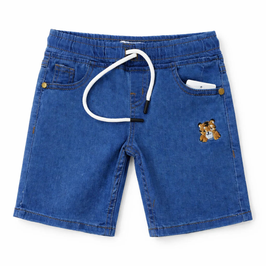 BLUE DENIM SHORTS FOR BOYS