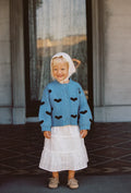 JNR Sweetheart Cardigan - Hearts | Juni