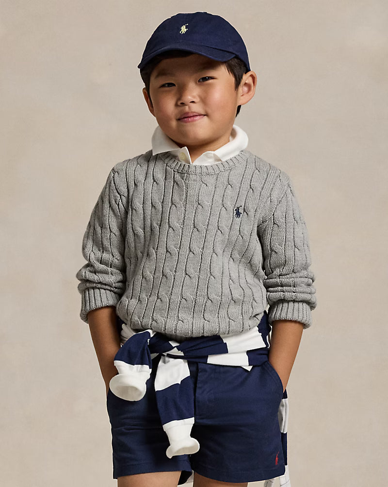 Cable-Knit Cotton Jumper